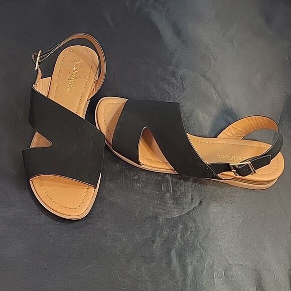 BRAND NEW SUEDE CITYCLASSIFIED ANKLE STRAP OPEN TOE WOMEN"S SANDAL - Picture 5 of 14